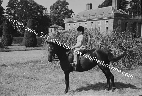 AT CASTLETOWN CHILDREN RIDING HON DIANA CAREW